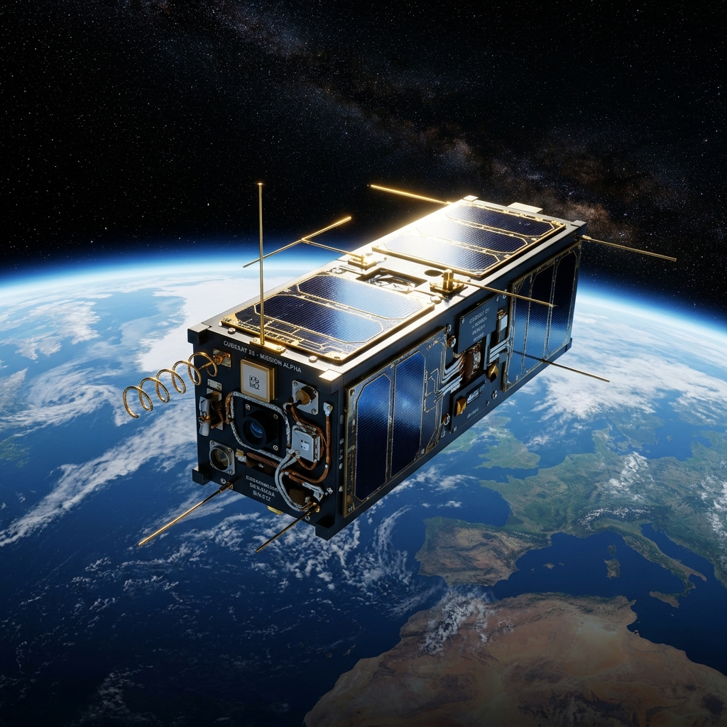 CubeSat Student Satellite render