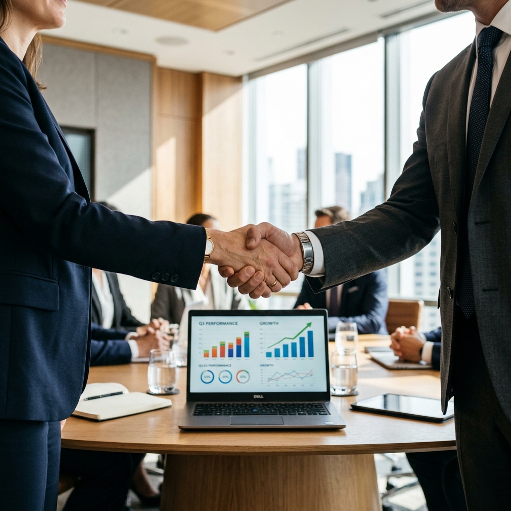 Investment handshake